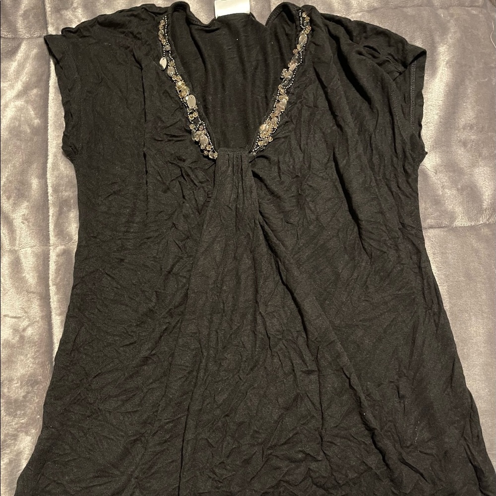 Motherhood sleeveless black blouse size small